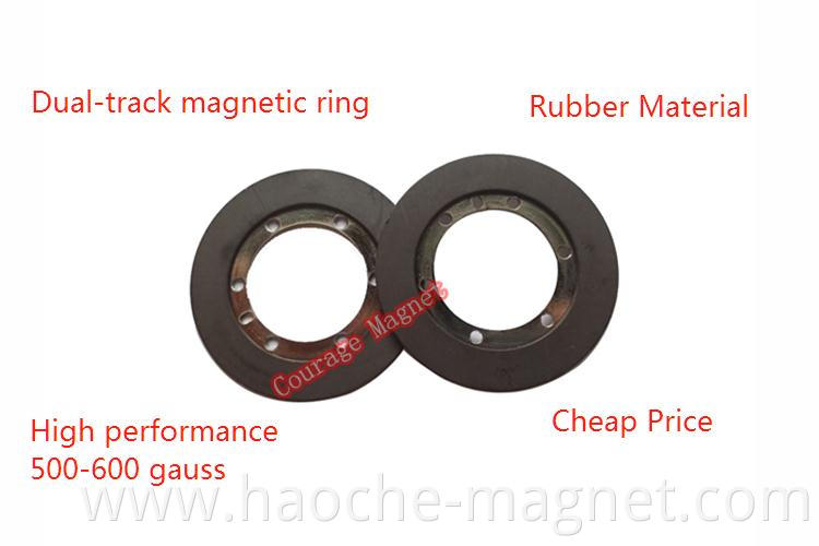 Rubber Encoder Magnet Ring 49*25*2 Inner Ring 62 Poles Outer Ring 64 Poles for Robot Arms and Sensors